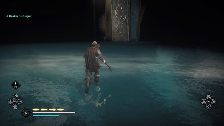 Po chwili na miejscu pojawi się Sigurd - podnieś się i biegnij w jego stronę - Assassins Creed Valhalla: Stróż brata swego / A Brothers Keeper - solucja - Assassins Creed Valhalla - poradnik do gry