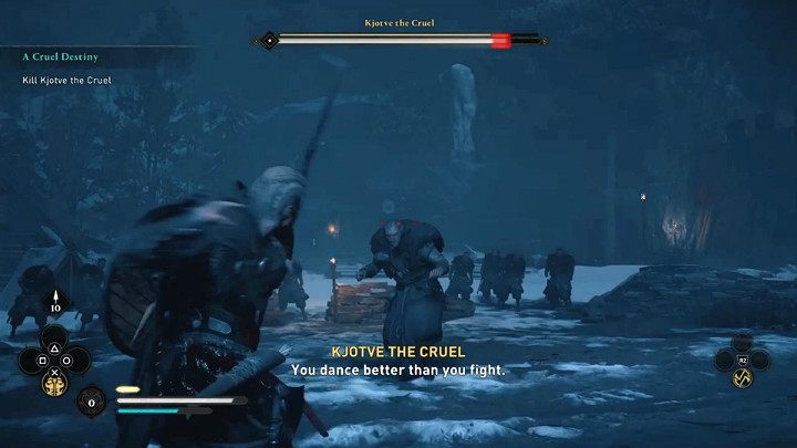 Bossa najlepiej nękać szybkimi atakami z doskoku w momencie, gdy udało Ci się uniknąć jego ciosu - Assassins Creed Valhalla: Kjotve Okrutny/Kjotve the Cruel - boss, jak pokonać? - Assassins Creed Valhalla - poradnik do gry