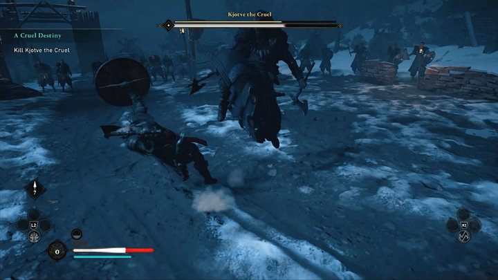 Uważaj również na atak z wyskoku kolanem - Assassins Creed Valhalla: Kjotve Okrutny/Kjotve the Cruel - boss, jak pokonać? - Assassins Creed Valhalla - poradnik do gry