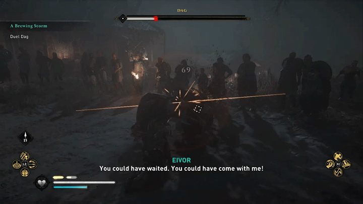 Specjalne ataki Daga sygnalizowane są żółtym rozbłyskiem runy i można je blokować lub parować bez odniesienia żadnych szkód - Assassins Creed Valhalla: Dag - boss, jak pokonać? - Assassins Creed Valhalla - poradnik do gry