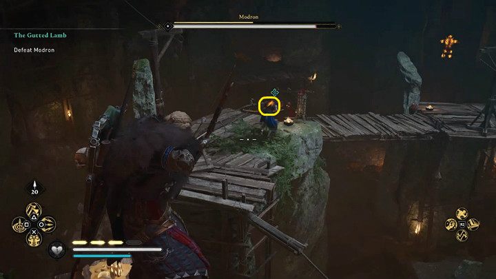 Modron ma dwa słabe punkty: lewą stopę oraz plecy - Assassins Creed Valhalla: Modron - boss, jak pokonać? - Assassins Creed Valhalla - poradnik do gry