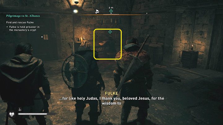 Klucz do celi Fulke ma mnich - Assassins Creed Valhalla: Pielgrzymka do Saint Albanes - solucja, opis przejścia - Assassins Creed Valhalla - poradnik do gry