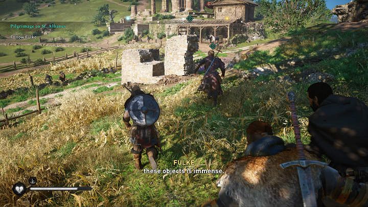 Uwolnij Fulke z celi, a następnie idź za nią do stajni - Assassins Creed Valhalla: Pielgrzymka do Saint Albanes - solucja, opis przejścia - Assassins Creed Valhalla - poradnik do gry