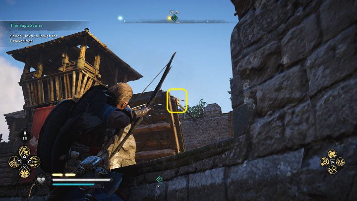 Przed mostem zastaniesz jednego elitarnego strażnika - Assassins Creed Valhalla: Kamień Sagi/The Saga Stone - solucja, opis przejścia - Assassins Creed Valhalla - poradnik do gry