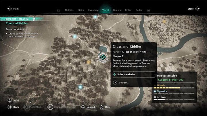 Rozwiązaniem zagadki musisz zająć się w ramach głównej misji Clues and Riddles - to zadanie drugiego rozdziału regionu Glowecestrescire - Assassins Creed Valhalla: Jak rozwiązać zagadkę z łamigłówkami druida? - Assassins Creed Valhalla - poradnik do gry