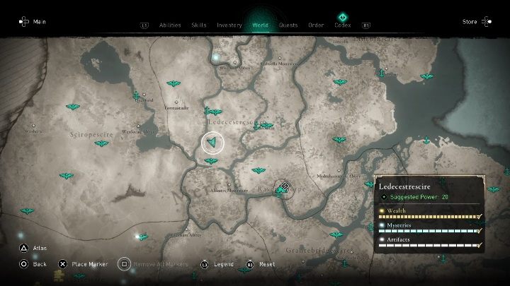 4 - Assassins Creed Valhalla: Mapa skarbów - Ledecestrescire, sekrety, lokacje - Assassins Creed Valhalla - poradnik do gry