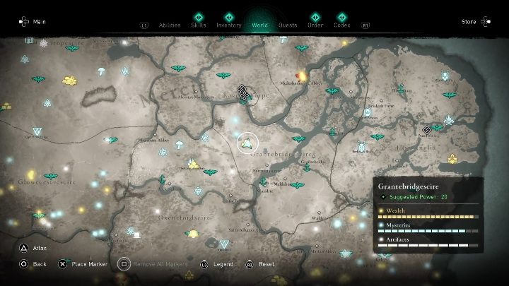 Mapę skarbu znajdziesz w zachodniej części regionu - Assassins Creed Valhalla: Mapa skarbów - Grantebridgescire, sekrety, lokacje - Assassins Creed Valhalla - poradnik do gry