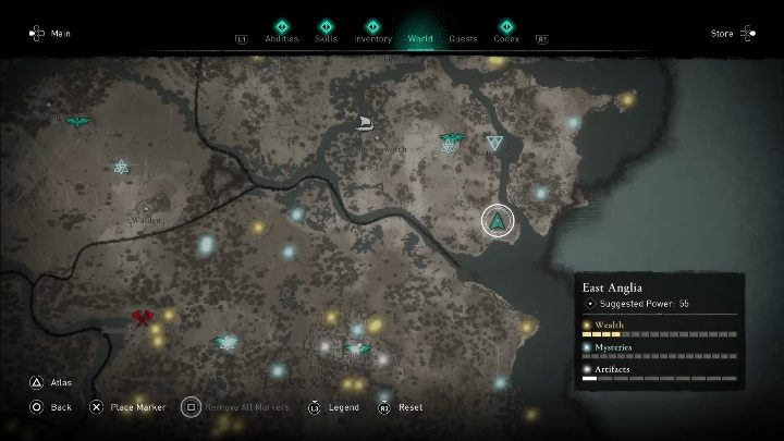 Pawęż znajduje się w jaskini, na południowej części wschodniej Anglii - Assassins Creed Valhalla: Wyposażenie - Wschodnia Anglia, sekrety, lokacje - Assassins Creed Valhalla - poradnik do gry