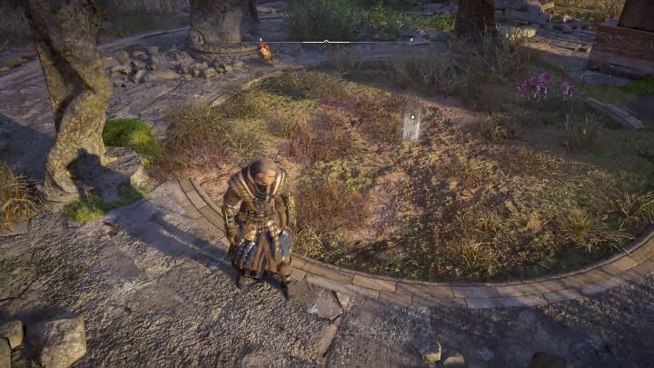 Schemat ukryty jest w trawie, zaraz pod trzema wysokimi posągami - Assassins Creed Valhalla: Mapa skarbów - Wschodnia Anglia, sekrety, lokacje - Assassins Creed Valhalla - poradnik do gry