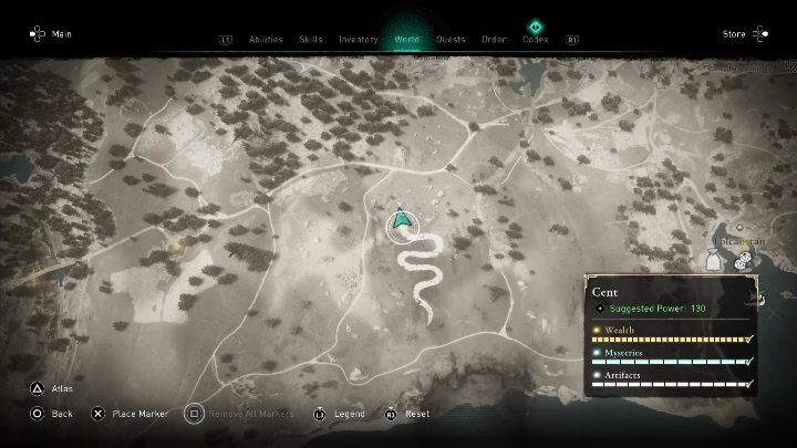 Skarb znajdziesz w południowej części lokacji - Assassins Creed Valhalla: Mapa skarbów - Cent, sekrety, lokacje - Assassins Creed Valhalla - poradnik do gry