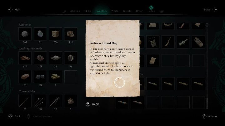 2 - Assassins Creed Valhalla: Mapa skarbów - Suthsexe, sekrety, lokacje - Assassins Creed Valhalla - poradnik do gry