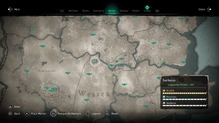 3 - Assassins Creed Valhalla: Mapa skarbów - Suthsexe, sekrety, lokacje - Assassins Creed Valhalla - poradnik do gry