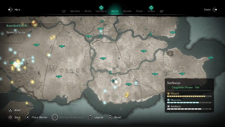 Tę mapę znajdziesz w Crawleah - Assassins Creed Valhalla: Mapa skarbów - Suthsexe, sekrety, lokacje - Assassins Creed Valhalla - poradnik do gry