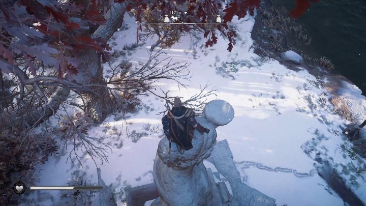 Schemat leży na posągu, musisz tylko wskoczyć mu na głowę, aby zdobyć skarb - Assassins Creed Valhalla: Mapa skarbów - Jorvik, sekrety, lokacje - Assassins Creed Valhalla - poradnik do gry