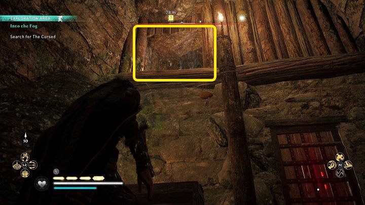 Idąc przez podziemną pieczarę, uważajcie na pułapki - ostre kolce wychodzące z podłoża, które potrafią dotkliwie zranić - AC Valhalla Gniew Druidów: W objęcia mgły/Into the Fog - solucja - Assassins Creed Valhalla - poradnik do gry