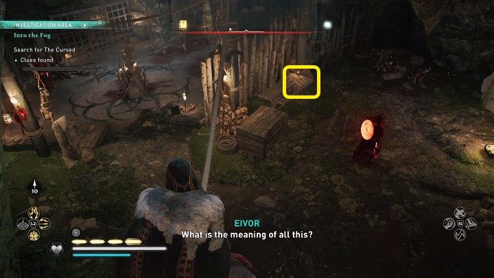 Pomieszczenie za zamkniętymi drzwiami jest dobrze strzeżone, więc nie obejdzie się bez walki - AC Valhalla Gniew Druidów: W objęcia mgły/Into the Fog - solucja - Assassins Creed Valhalla - poradnik do gry