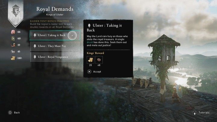 Podejdźcie do pobliskiego gołębnika (Pigeon Coop) i sprawdźcie, jakie są żądania królów Ulster - AC Valhalla Gniew Druidów: Wyprawa na Północ/The Northern Reach - solucja - Assassins Creed Valhalla - poradnik do gry