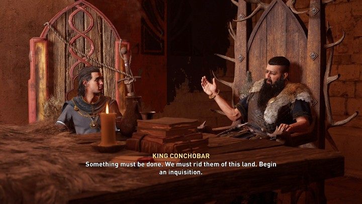 Po powrocie do Durrow będziecie świadkami rozmowy, w której królowie domagają się od Flanna zlikwidowania Dzieci Danu (Children of Danu) - AC Valhalla Gniew Druidów: Cena zdrady/The Cost of Betrayal - solucja - Assassins Creed Valhalla - poradnik do gry