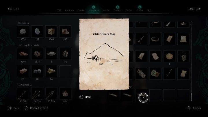 Schemat znajdziecie w północnej części Irlandii, w regionie Ulster - AC Valhalla Gniew Druidów: Mapa ukrycia skarbu - Ulster, sekrety, lokacje - Assassins Creed Valhalla - poradnik do gry