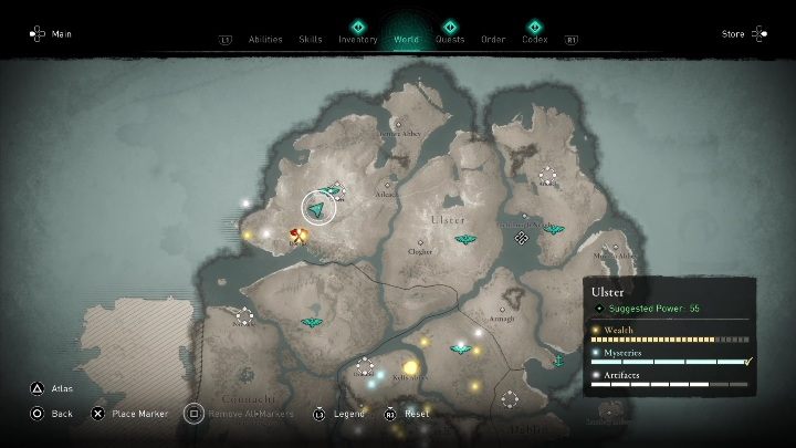 3 - AC Valhalla Gniew Druidów: Mapa ukrycia skarbu - Ulster, sekrety, lokacje - Assassins Creed Valhalla - poradnik do gry