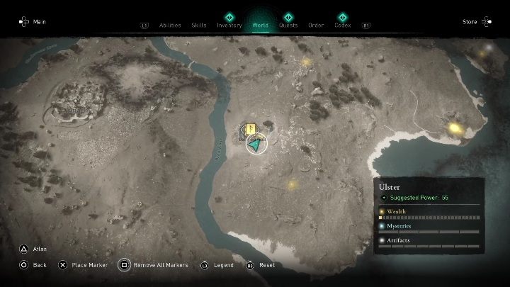 Umiejętność Wilczarz irlandzki (Irish Wolfhound) znajdziecie w Bale na Gal - AC Valhalla Gniew Druidów: Uczone księgi, zdolności - Ulster, sekrety, lokacje - Assassins Creed Valhalla - poradnik do gry