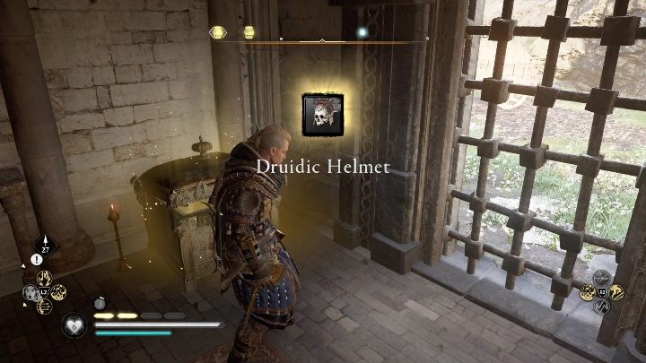 Aby dostać się do hełmu musicie wejść do zamkniętego pomieszczenia - AC Valhalla Gniew Druidów: Wyposażenie - Ulster, sekrety, lokacje - Assassins Creed Valhalla - poradnik do gry