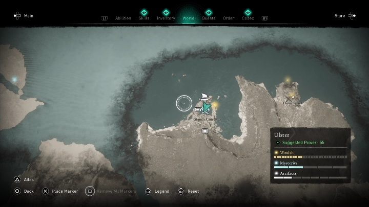 Walkę z zagubionym, którym jest Blud the Giant, znajdziecie w północo wschodniej części regionu - w Grobli Olbrzyma (Giaints Causeway) - AC Valhalla Gniew Druidów: Zagubiony drengr - Ulster, sekrety, lokacje - Assassins Creed Valhalla - poradnik do gry