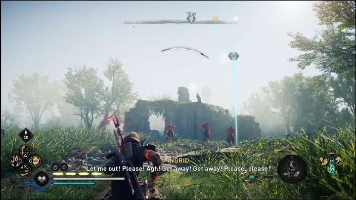 Waszym zadaniem jest wyeliminowanie trzech przeciwników i porozmawianie z kobietą - AC Valhalla Świt Ragnaroku: Krasnolud w opałach (Vangrinn) - lista wszystkich - Assassins Creed Valhalla - poradnik do gry