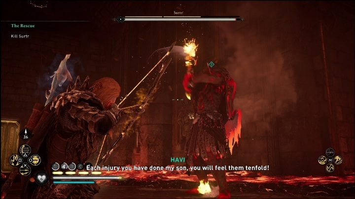 Po wejściu do sali tronowej zobaczycie swojego głównego przeciwnika - AC Valhalla Świt Ragnaroku: Niespokojne sny (Restless Dreams) - solucja, opis przejścia - Assassins Creed Valhalla - poradnik do gry