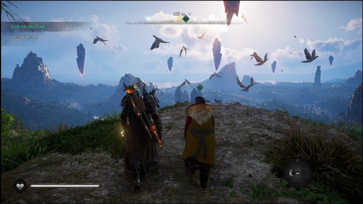 Po wizycie u kowala wyjdźcie z mężczyzną na zewnątrz - AC Valhalla Świt Ragnaroku: Dar dla boga (Gift for the God) - opis przejścia - Assassins Creed Valhalla - poradnik do gry