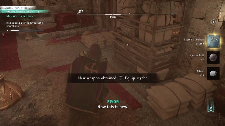 W komnacie musicie zbadać - AC Valhalla Oblężenie Paryża: Pokos/Vendange - jak zdobyć trofeum? - Assassins Creed Valhalla - poradnik do gry