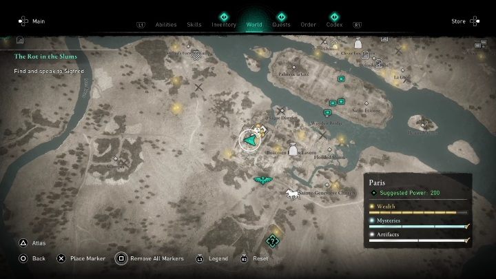 Tę skrzynie znajdziecie w lokacji południowej części Paryża - AC Valhalla Oblężenie Paryża: Jak zdobyć Joyeuse? - Assassins Creed Valhalla - poradnik do gry