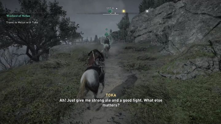 Następnie wskoczycie na konie, aby pokonać resztę trasy - AC Valhalla Oblężenie Paryża: Wojowniczy władca Melun - solucja, opis przejścia - Assassins Creed Valhalla - poradnik do gry