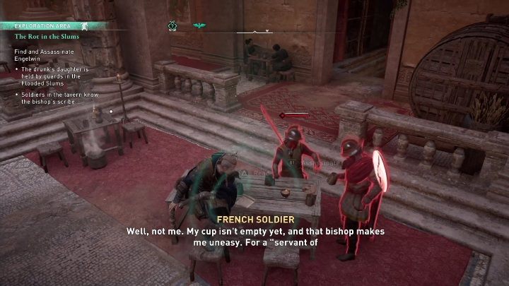 Jeśli zbliżysz się do żołnierzy to bez problemu przeczytacie tajny list (po prosty nie atakujcie ich, a nic się nie stanie) - AC Valhalla Oblężenie Paryża: Zgnilizna wśród biedy - solucja, opis przejścia - Assassins Creed Valhalla - poradnik do gry