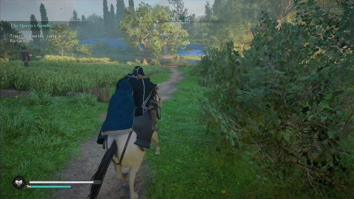 Po tym spotkaniu wskocz na swojego konia, kobieta również to zrobi - AC Valhalla Oblężenie Paryża: Gambit królowej - solucja, opis przejścia - Assassins Creed Valhalla - poradnik do gry