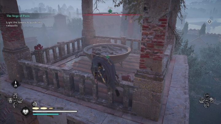 Po dotarciu na miejsce wyciągnijcie pochodnię i podpalcie odpowiedni punkt - AC Valhalla Oblężenie Paryża: Oblężenie Paryża - solucja, opis przejścia - Assassins Creed Valhalla - poradnik do gry