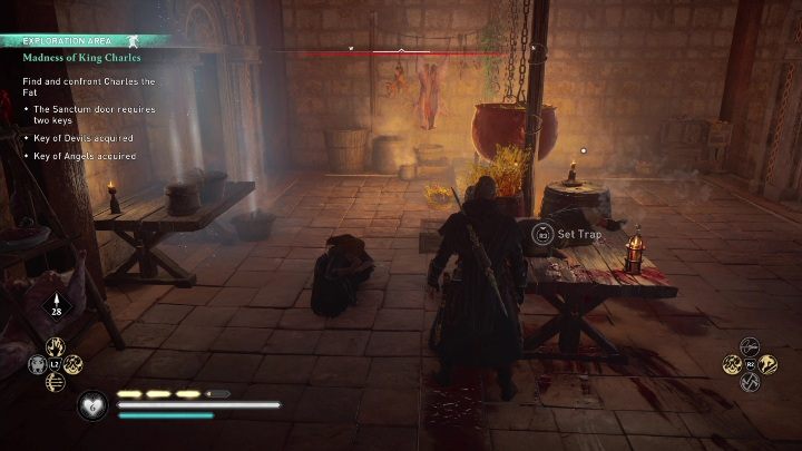 Pierwszy klucz znajdziecie w pokoju na tym samym piętrze - AC Valhalla Oblężenie Paryża: Obłęd króla Karola - solucja, opis przejścia - Assassins Creed Valhalla - poradnik do gry