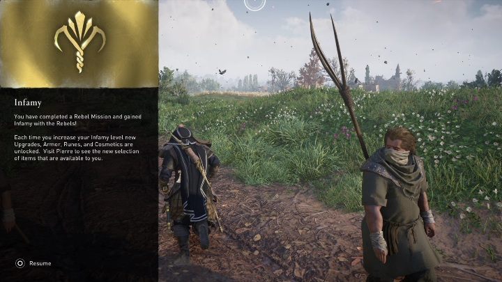 Za wykonanie zadań otrzymujecie poziom niesławy - AC Valhalla Oblężenie Paryża: Misje buntowników/Rebel Missions - Assassins Creed Valhalla - poradnik do gry