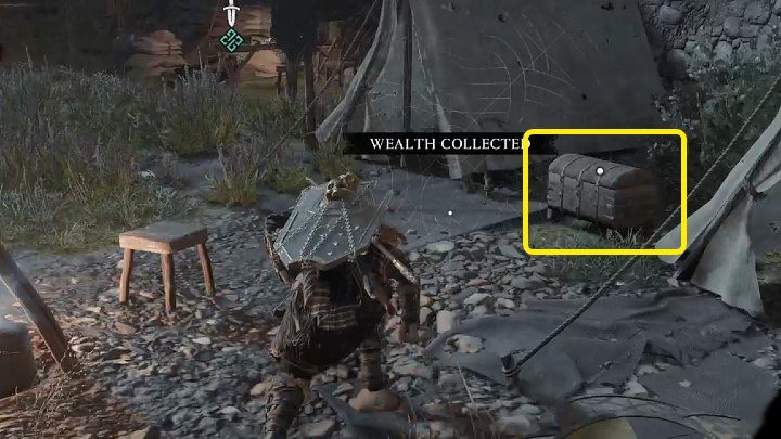 Udajcie się do miejsca wskazanego na mapie świata i skorzystajcie ze Wzroku Odyna, aby zlokalizować skrzynię z dokumentem - AC Valhalla Gniew Druidów: Illuminowane historie/Illuminating Event - solucja - Assassins Creed Valhalla - poradnik do gry