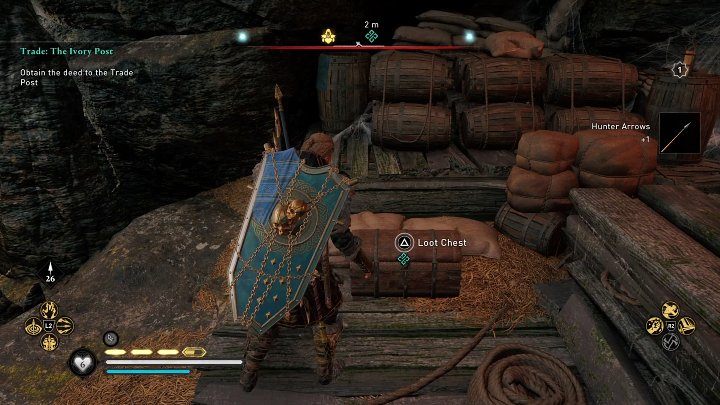 Dostępu do skrzyni broni jeden Elitarny Druid, który nie powinien przysporzyć Wam wielu problemów - AC Valhalla Gniew Druidów: Magazyn kości słoniowej/The Ivory Post - solucja - Assassins Creed Valhalla - poradnik do gry