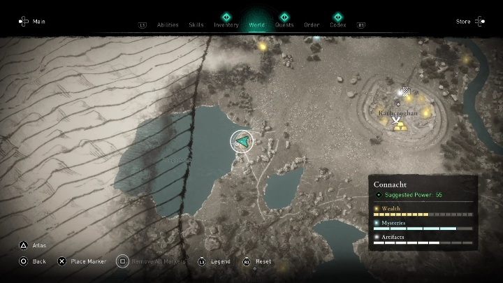 Region: Connacht - AC Valhalla Gniew Druidów: Fragmenty Cyklu Irlandzkiego - cała kolekcja, mapa - Assassins Creed Valhalla - poradnik do gry