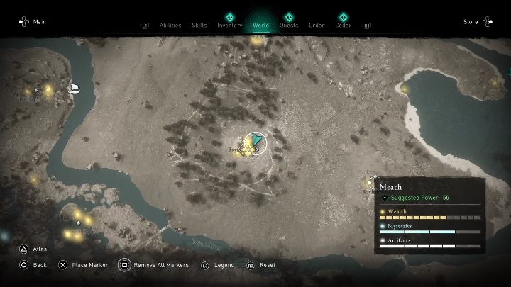 Region: Meath - AC Valhalla Gniew Druidów: Zestaw druidzkiego rynsztunku - gdzie znaleźć? Mapa - Assassins Creed Valhalla - poradnik do gry