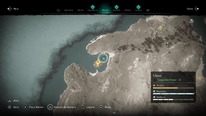 Region: Ulster - AC Valhalla Gniew Druidów: Zestaw druidzkiego rynsztunku - gdzie znaleźć? Mapa - Assassins Creed Valhalla - poradnik do gry