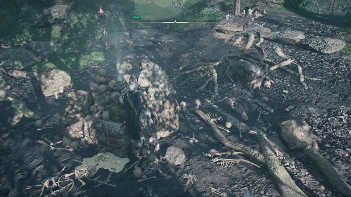 2 wskazówka: Aby ją zdobyć trzeba udać się w miejsce rytuału, pomiędzy jeziorem Rea i Taum - AC Valhalla Gniew Druidów: Dzieci Danu - lista, wszystkie wskazówki - Assassins Creed Valhalla - poradnik do gry