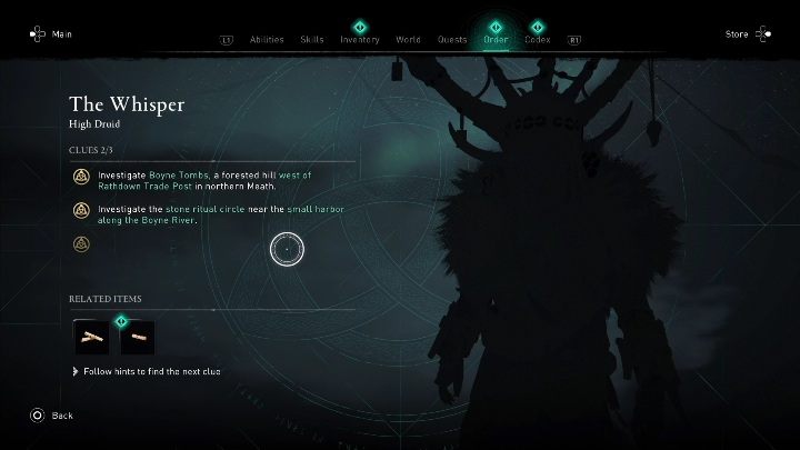 Szept (Leasleach, wariatka z mokradeł) nie łączy się z zadaniami fabularnymi - AC Valhalla Gniew Druidów: Dzieci Danu - lista, wszystkie wskazówki - Assassins Creed Valhalla - poradnik do gry