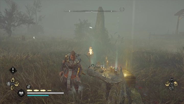 3 wskazówka: Miejsce rytuału na bagnach, położonego na zachód od portu - AC Valhalla Gniew Druidów: Dzieci Danu - lista, wszystkie wskazówki - Assassins Creed Valhalla - poradnik do gry