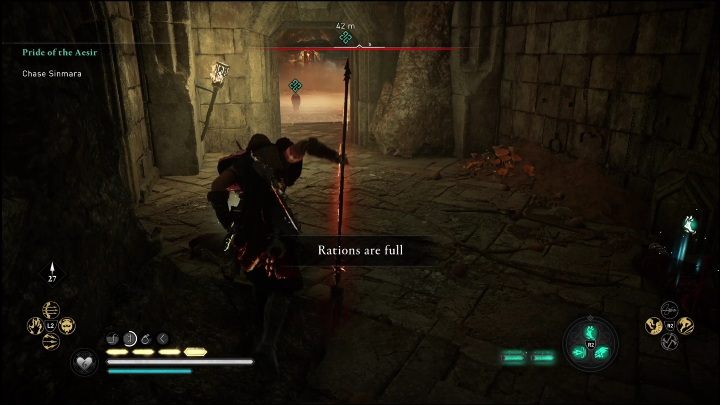 Po otworzeniu drzwi zobaczycie Sinmarę, ta zacznie przed Wami uciekać - AC Valhalla Świt Ragnaroku: Duma Asów (Pride of the Aesir) - solucja, opis przejścia - Assassins Creed Valhalla - poradnik do gry