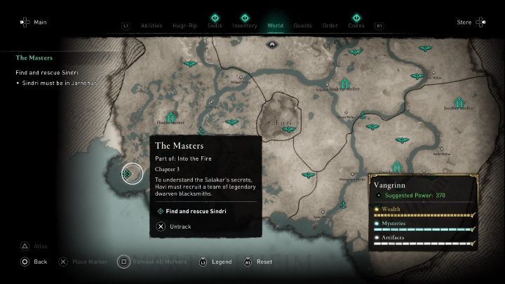 Po zdobyciu wszystkich poszlak, czas przenieść się w kolejne miejsce - AC Valhalla Świt Ragnaroku: Mistrzowie (The Masters) - opis przejścia - Assassins Creed Valhalla - poradnik do gry