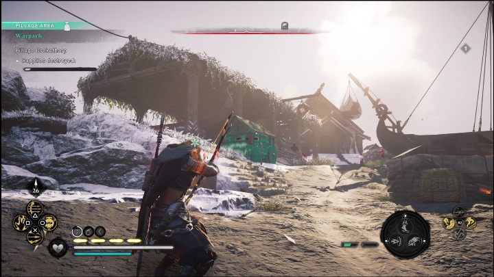 W pierwszym punkcie zabierzecie się za niszczenie zapasów - AC Valhalla Świt Ragnaroku: Wojenna ścieżka (Warpath) - opis przejścia - Assassins Creed Valhalla - poradnik do gry