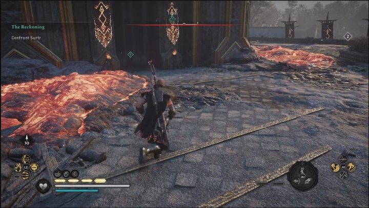 Pierwsza część walki odbędzie się w budynku - AC Valhalla Świt Ragnaroku: Czas sądu (The Reckoning) - opis przejścia - Assassins Creed Valhalla - poradnik do gry